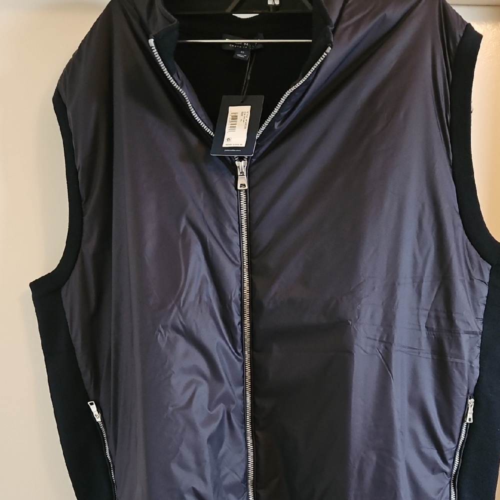 Peter Millar Crown Collection Men's Navy Sleeveless Jacket